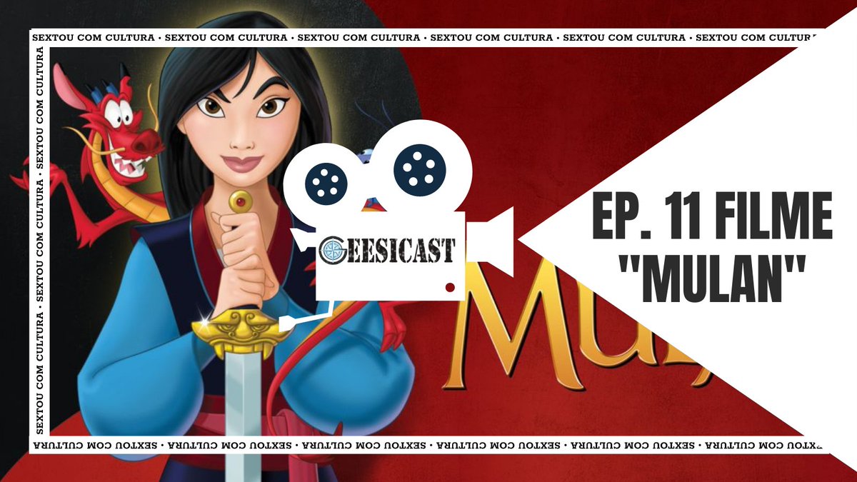 geesi_ufpb's tweet photo. "I'll make a man out of you"
Venha conferir o mais novo episódio do quadro "Sextou com Cultura", onde a equipe do Geesicast vem conversar sobre a animação de "Mulan" e a visão estratégica chinesa através dos séculos.
O podcast está no link da bio!
#probexufpb  #sextoucomcultura https://t.co/er3zZuwFj2
