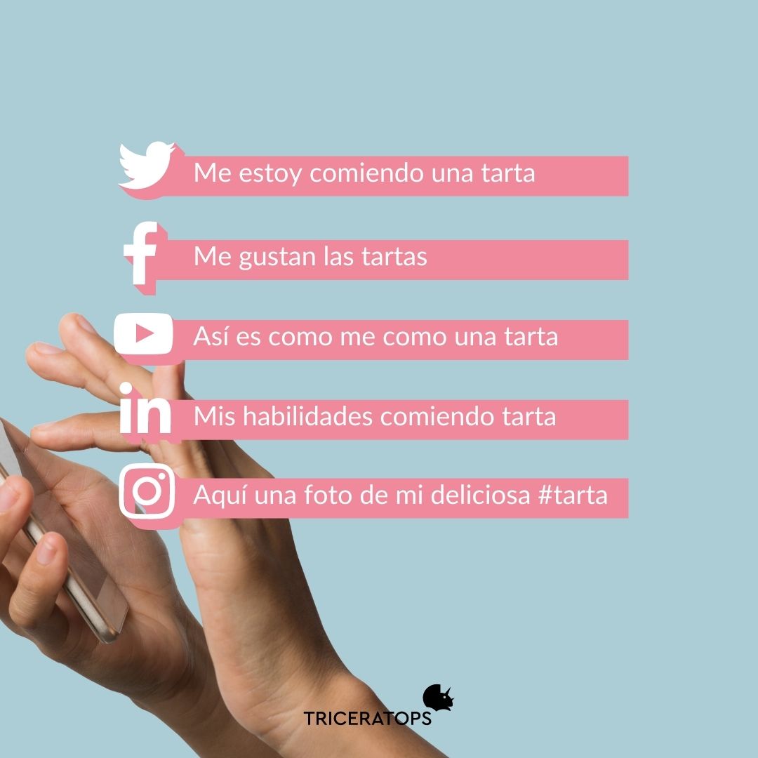 🤔 Una de las preguntas más comunes que recibimos es: ¿Qué red social es la más adecuada para mi negocio?
👉 Con este claro ejemplo os mostramos las diferencias entre las principales.
¿Quieres que te ayudemos a impulsar tu negocio? 
☎️ 603 011 630

#estrategiademarketingdigital