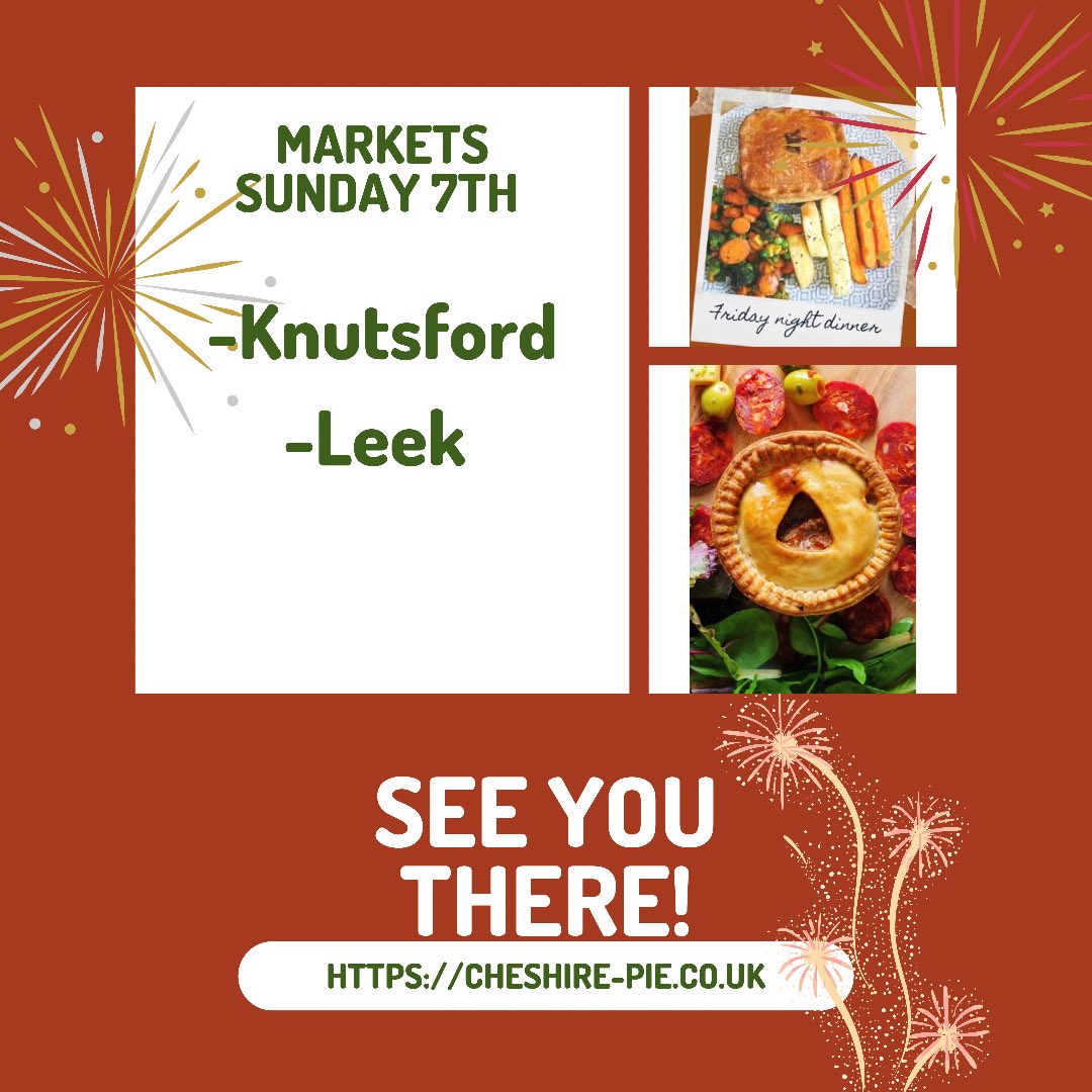 We will be on the following markets this  weekend! Hope to see you there! 🥧🎄🪵🎇💫