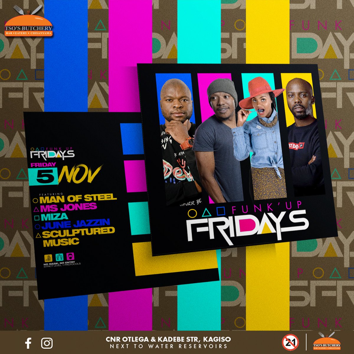 Miza_TheGreat's tweet photo. Weekend menu 🎵🎧
Thursday 4
Ladies Night Out with Miza - Stasie 6 (Kroonstad)
Friday
Funk Up Fridays - Tso's Butchery (Kagiso)
Saturday 6
DAWG 2021 - Cappello (Vaal)
#Muzika #Twelve #FeelingEP #MoonDancing https://t.co/bjCZNNgokH