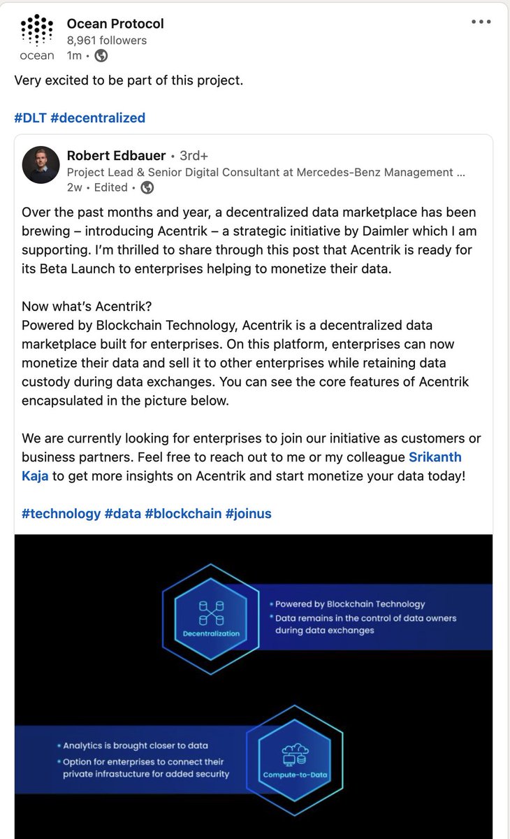 oceanprotocol's tweet image. Soon.