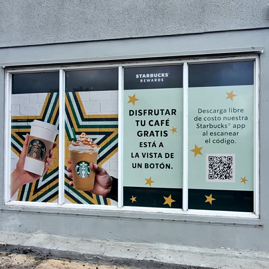 Vsualmente's tweet photo. Vinyl #Microperforado rotulación de cristales para @starbucks_pr . 
#ImprentaPR #imprenta #puertorico🇵🇷 #publicidad #advertising #perforated #windowgraphic #vinylwrap #windowfilm #privacy #signage  #shoplocal #shoppr #vsualmentepr #rotulacion #branding #stickers #Coffee https://t.co/0F8sISRRNj