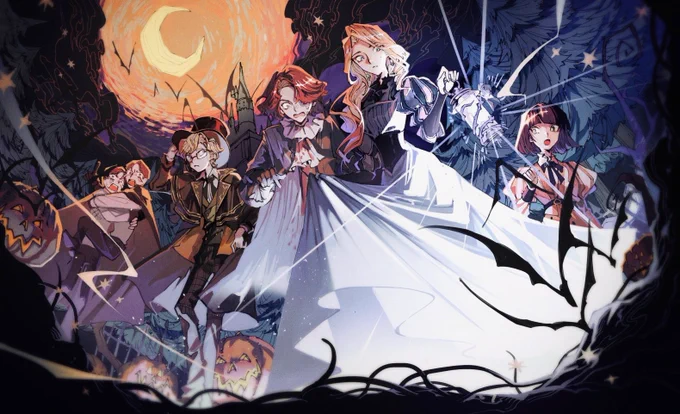 ハロウィン過ぎちゃったけど描きました🎃
 @HarryPotterMAJP #ハリポタ覚醒 
