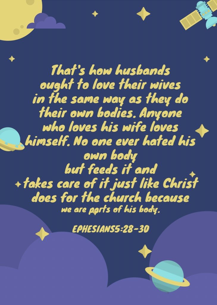 sophiaasuace's tweet photo. Ephesians 5 - 28 -30 https://t.co/qXvWatxjmc