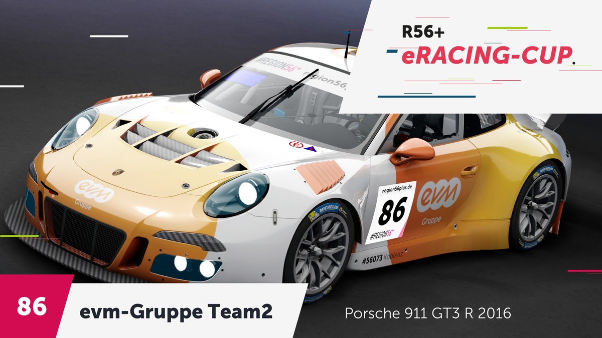 Region56Plus's tweet photo. Nur noch 2 Tage bis die Lichter der Startampel ausgehen und 12 Teams durch die virtuellen Kurven der Grand-Prix-Strecke des Nürburgrings brettern. 😱 🏁

Und auch die drei Teams die wir euch heute vorstellen sind augenscheinlich Porsche-Fans: @esports_koblenz und 2x @meine_evm https://t.co/XQUAAwKlIr