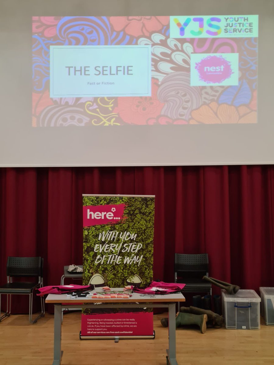 We are out and about doing some community work in partnership with the Youth Justice Service and the police.

We are at a school in Blackburn delivering awareness raising sessions around sexting + how this can impact someone #partnershipworking 

<a href="/PleckgateHigh/">PleckgateHighSchool</a> 
<a href="/LancsPolice/">Lancashire Police</a>