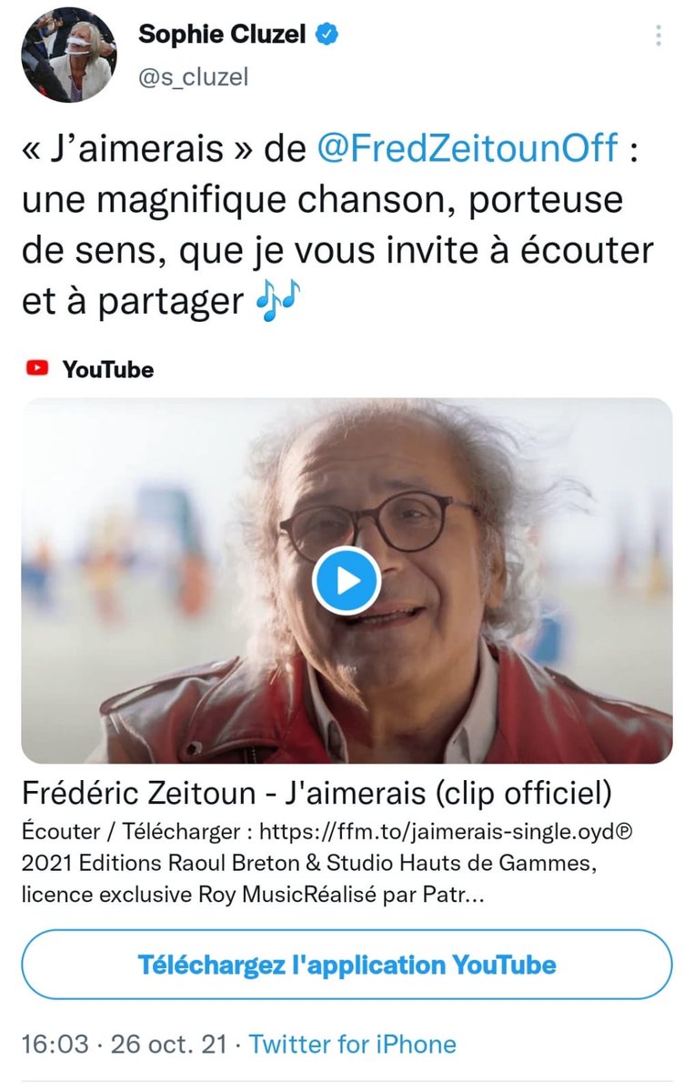 Merci à Madame la Ministre Sophie Cluzel pour son soutien ⁦<a href="/s_cluzel/">Sophie Cluzel 🇨🇵🇪🇺</a>⁩ ⁦<a href="/ERaoulBreton/">Editions Raoul Breton</a>⁩ ⁦<a href="/roymusiclabel/">Roy Music</a>⁩
