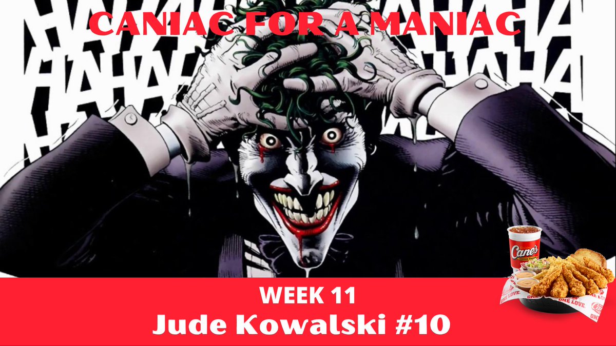 Caniac for a Maniac vs. Uniontown Lake
<a href="/judek2511/">j</a> with the big leg on Friday to help flip the field and one of several missiles on kickoff! A dude that competes with great effort and an MMA style of toughness! 
#WhoIsNext
#TogetherWeWin
#DEFENDTHESTANDARD