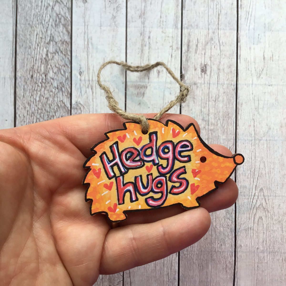 buck_lj's tweet photo. Hedgehog Hug Gift, Cute Gift For Teacher, Wooden Hedgehog Tag, Missing You, Thinking Of You, Letterbox Gift, Gift For Friend, Family Gift. https://t.co/VPJlPExVbO #Etsy #Slumbermonkey #HugGift https://t.co/oAXc8cB8lk
