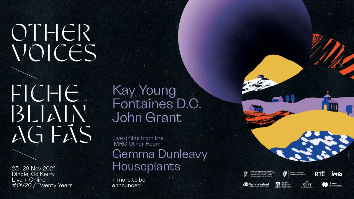 #OV20 here we go 💥💥 Here's the first wave of acts joining us in Dingle this Nov👀 @fontainesdublin, @johngrantmusic + @KayYoungMusic will all be performing live at the Church of St James with sets by @HousePlantsIE + @gemmadunleavy1 coming to you from the IMRO Other Room 💜