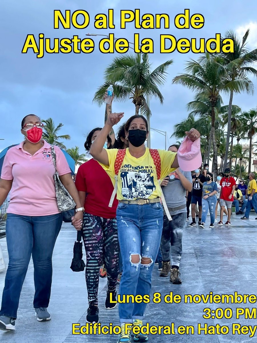 FMPRLucha's tweet photo. El Frente Amplio en Defensa de la Educación Pública (FADEP) convoca al magisterio a manifestarse este lunes 8 de noviembre frente al Edificio Federal en contra del Plan de Ajuste de la Deuda. Ver comunicado:

https://t.co/ZYhl0K4bKH https://t.co/vc0wx95Zf6