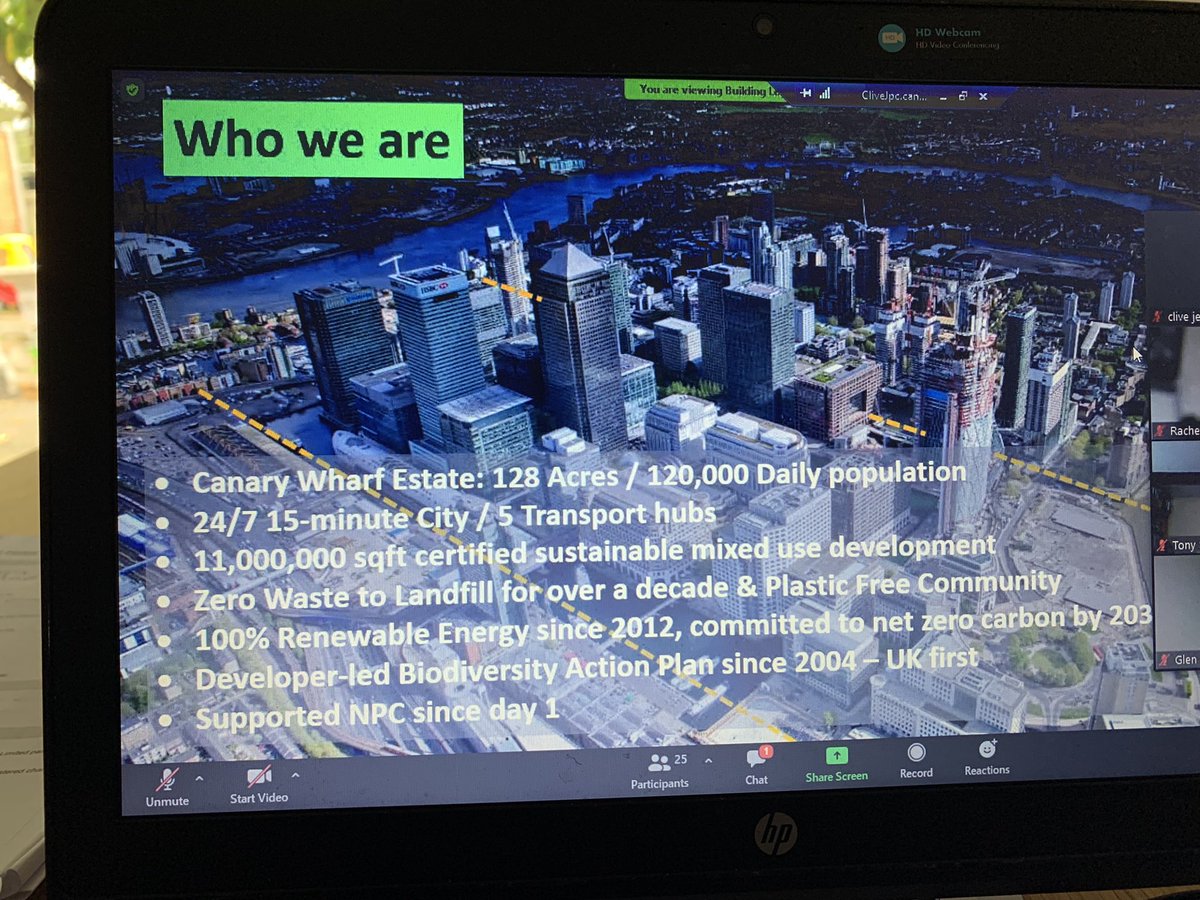 clive_jelf's tweet photo. Very impressive environmental figures from @CanaryWharfGrp at today’s training session. If your not reducing waste and looking at your green credentials you will be left behind @elbp_info @BLegacies https://t.co/kDwhC9lCp3