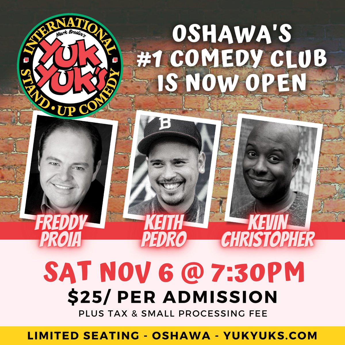 Freddy's high-energy performance, combined with an array of celebrity impressions, has made him an audience fave! He's headlining THIS Saturday. Tickets now sold individually: YukYuks.com/Oshawa

#Oshawa #Durham #YukYuks #FreddyProia #ComedyClub #Comedy #ToDoCanada