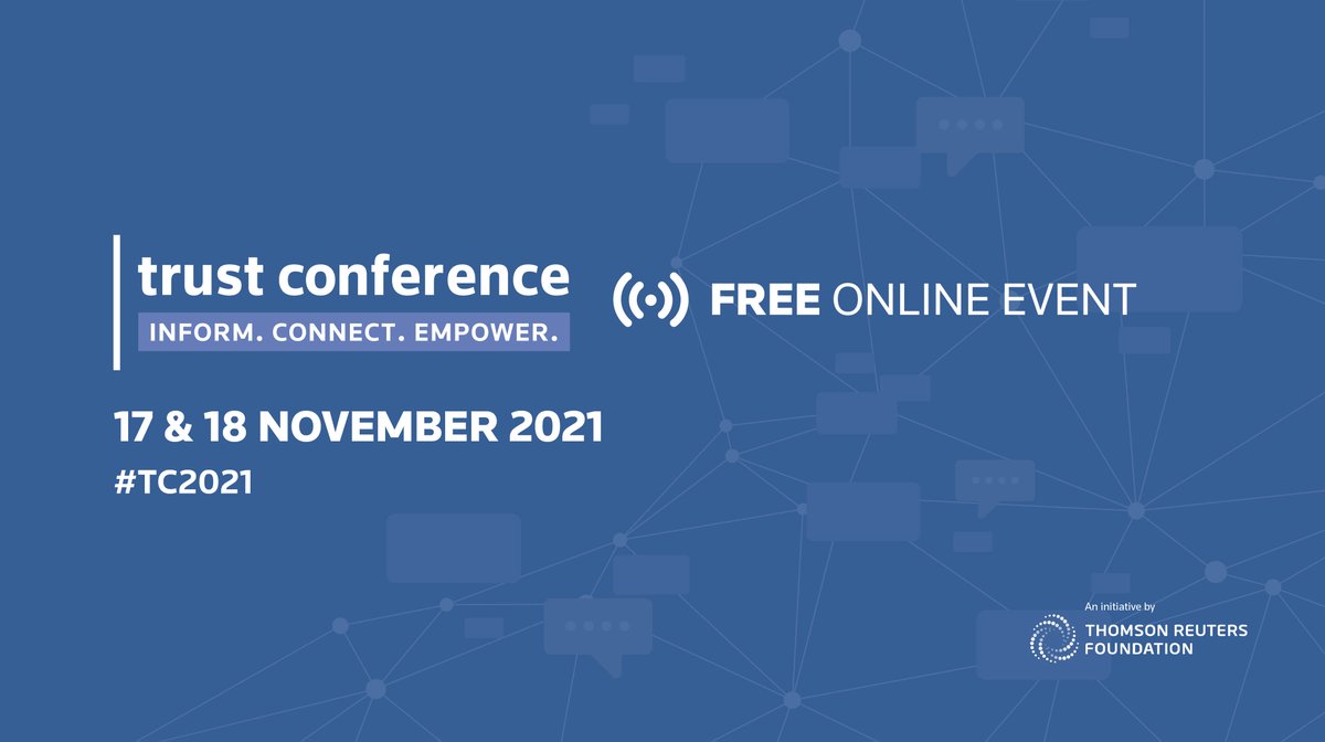 impmgmt's tweet photo. This year's @trustconf - hosted by our Strategic Partner, @TRF - will bring together global experts and activists to tackle some of the world’s most pressing challenges.

Sign up for free now. ➡️ https://t.co/EzbCUG2Om9 https://t.co/U8Jxx0zVX5
#TC2021 https://t.co/uzZrIbd8f2