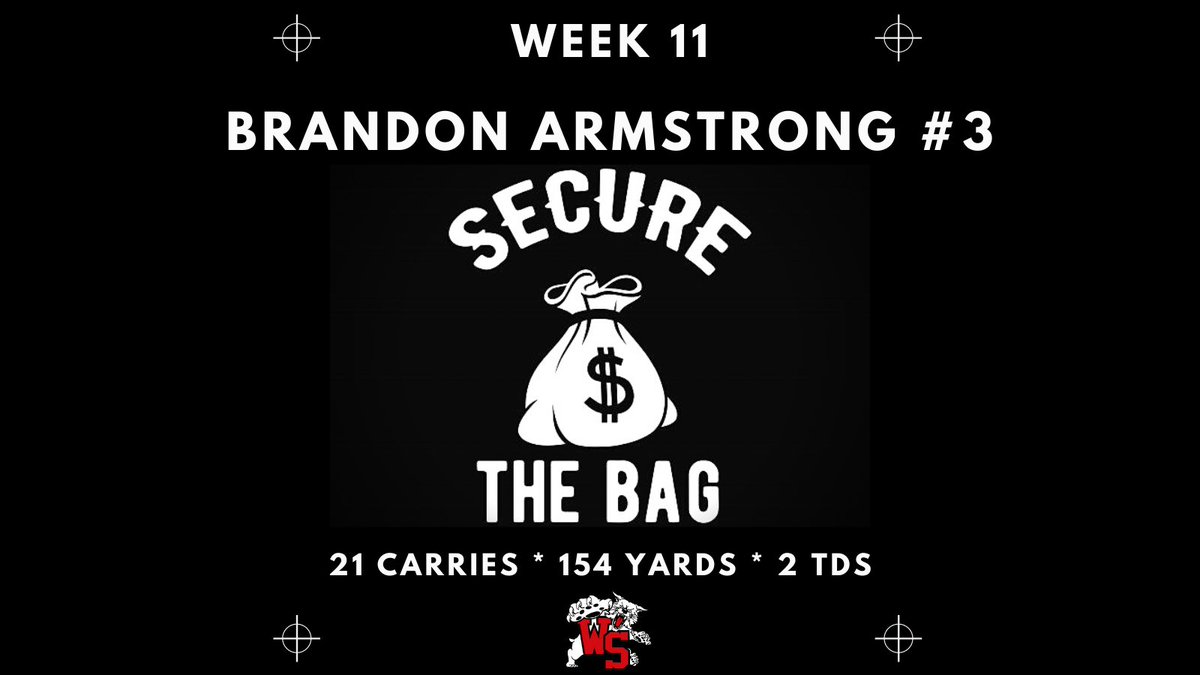 WSHSWildcatsFB's tweet photo. Secured the Bag vs. Uniontown Lake 
@B_Armstrong__ got busy on Friday night! Some huge plays in big moments and found the endzone twice to help secure the win!
#WhoIsNext
#TogetherWeWin
#DEFENDTHESTANDARD https://t.co/Kk3vv3e567