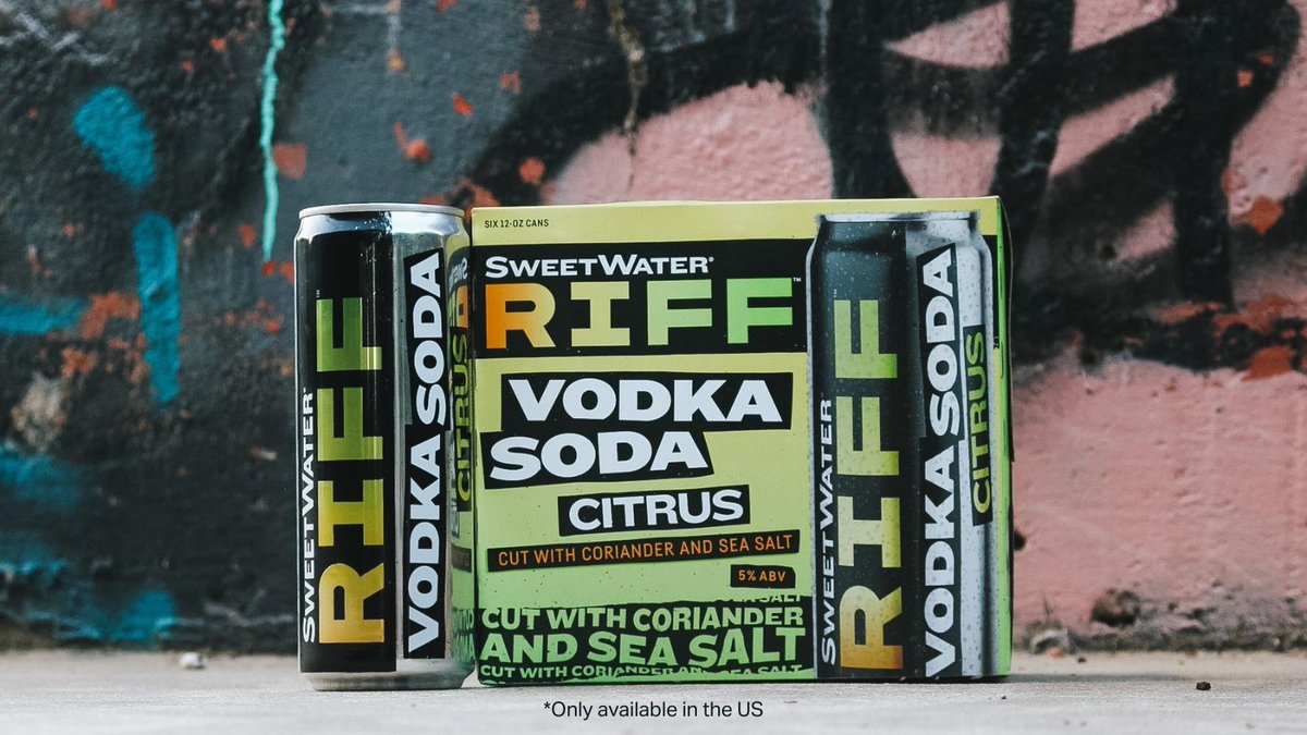 tilray's tweet photo. Tilray’s @sweetwaterbrew Brand Enters Spirits Category Through New Ready-to-Drink Cocktail Now Available in the United States. Details  https://t.co/M0lvhQcBr3 $TLRY https://t.co/mGRKOADCCB