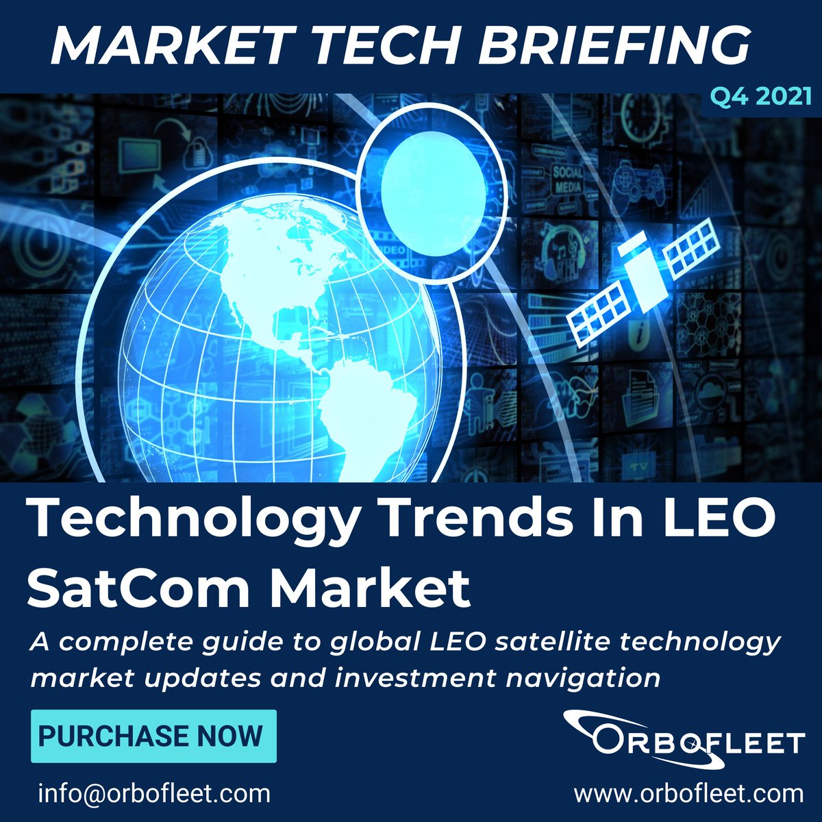 orbofleet's tweet photo. @orbofleet's MARKET TECH BRIEFING is a cutting edge tool to leverage insights from the latest #satellite #technology #market updates. For more info on the product &amp; purchasing process, contact us at: info@orbofleet.com
#orbofleet #Space #communications #vsat #research #markets https://t.co/sTaRf2E9q7