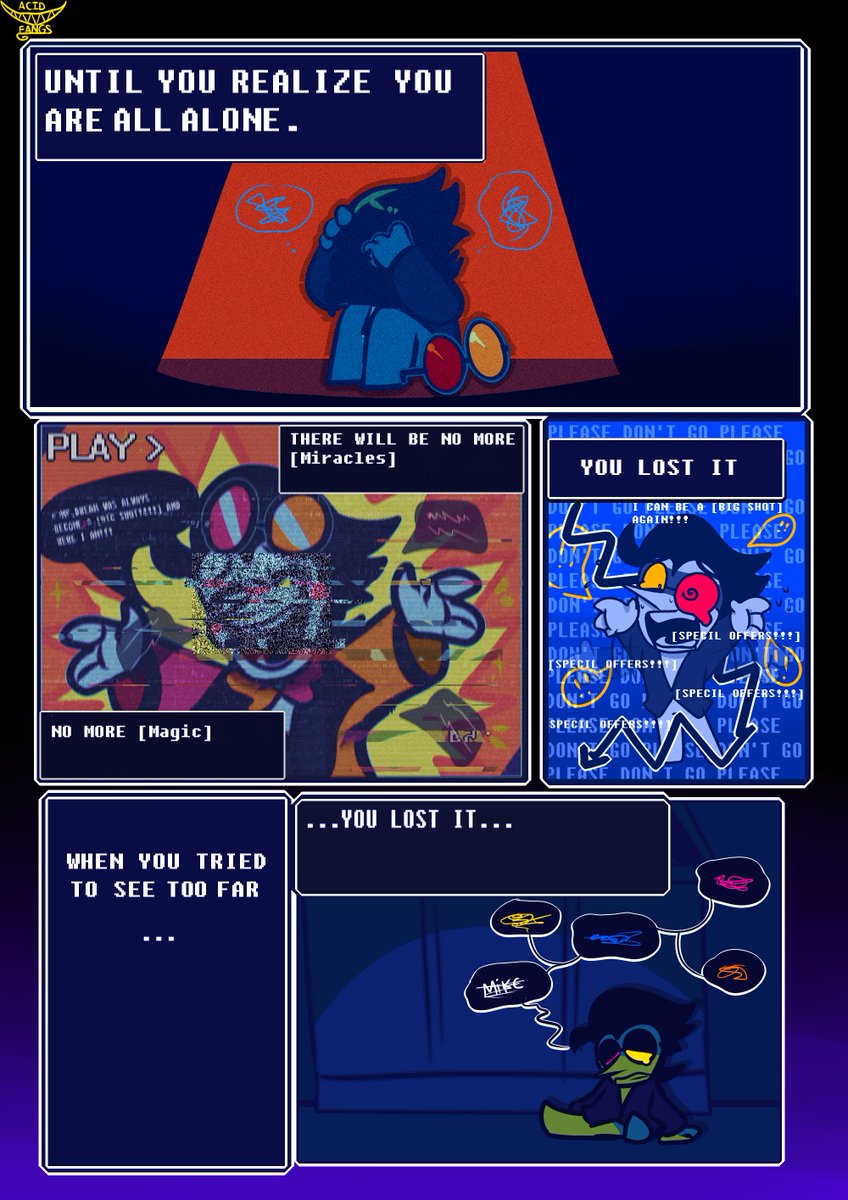 ACIDFANGS_'s tweet photo. those Snowgrave route dialogues kinda hit me hard haha
[ #spamton #deltarune ] https://t.co/YGyDnguWqJ