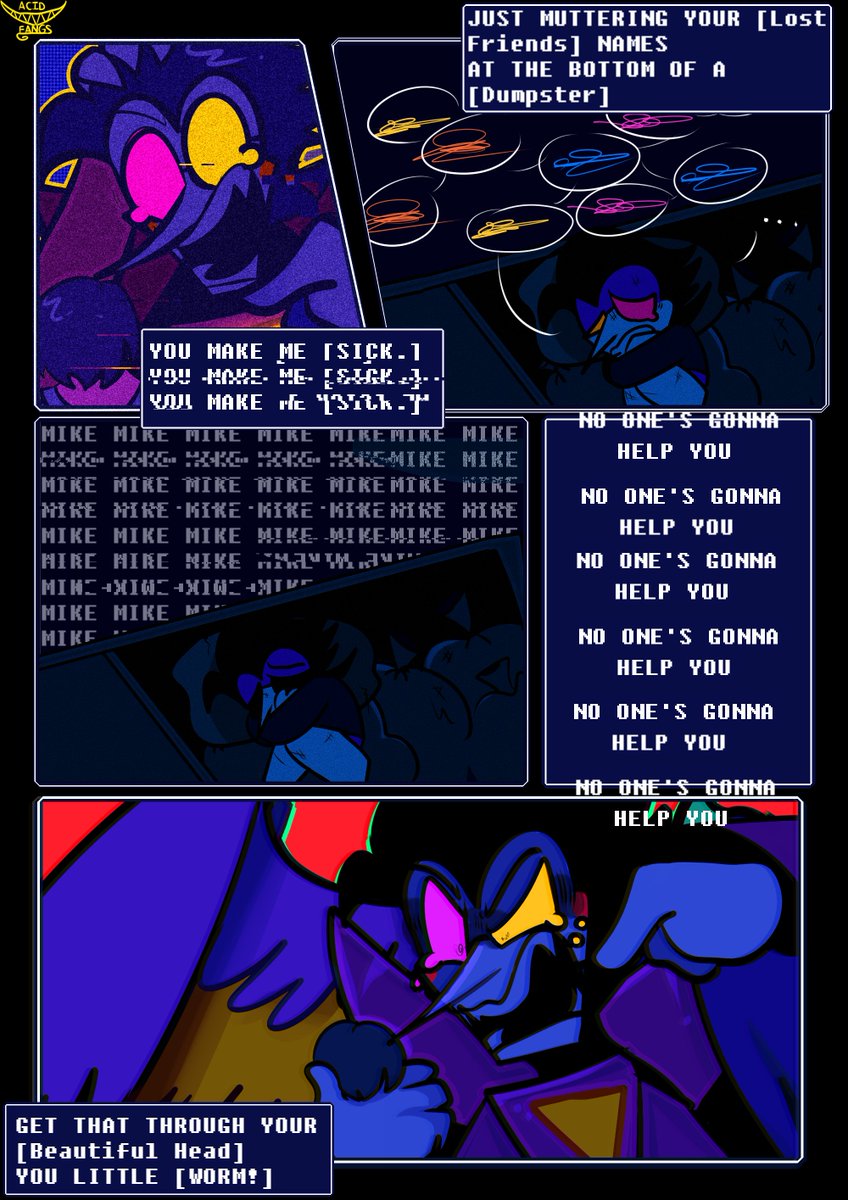 ACIDFANGS_'s tweet photo. those Snowgrave route dialogues kinda hit me hard haha
[ #spamton #deltarune ] https://t.co/YGyDnguWqJ