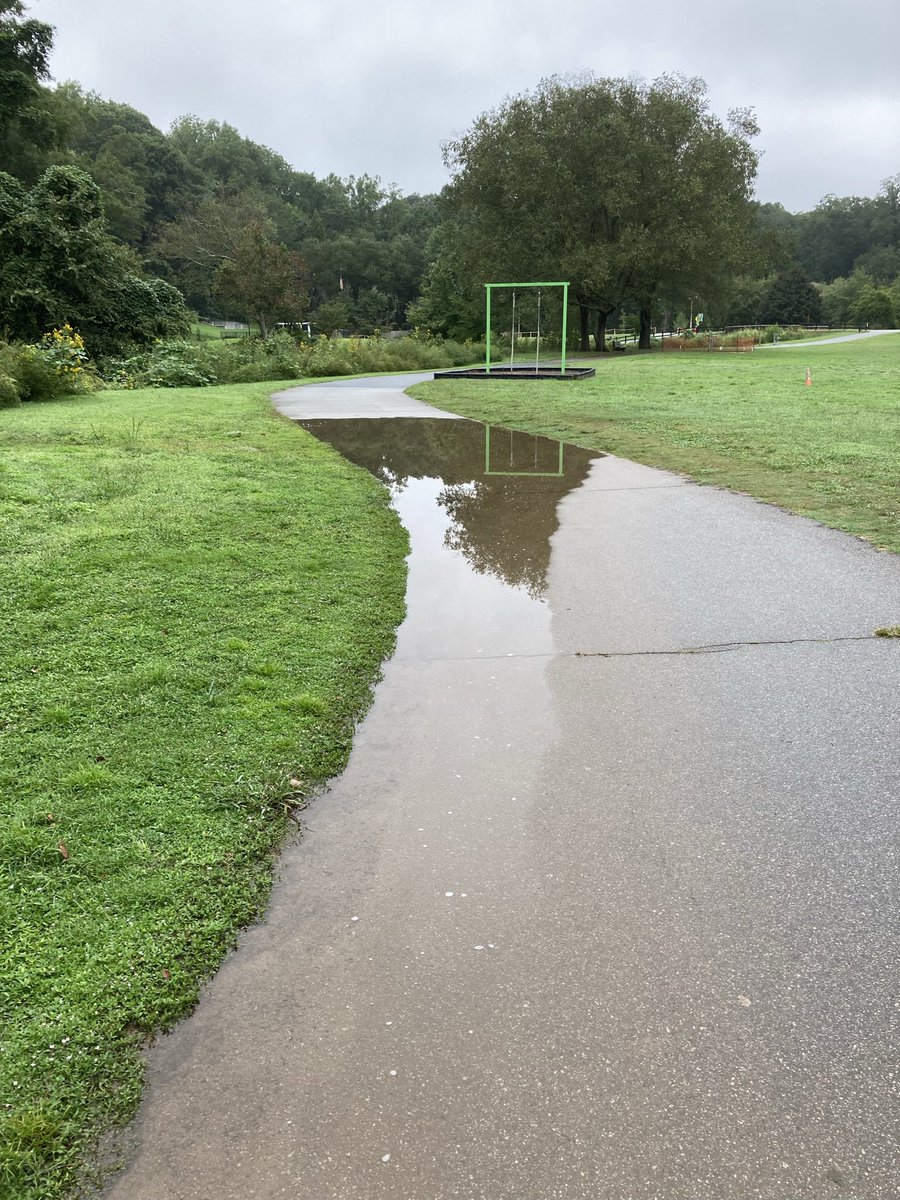 BikeWalkGVL's tweet image. It is great that the @CityGreenville created the position of Mobility Coordinator. When you see something related to biking or walking that needs attention, contact Calin Owens cowens@greenvillesc.gov and he can perhaps help. New swale draining the SRT in the park is an example!