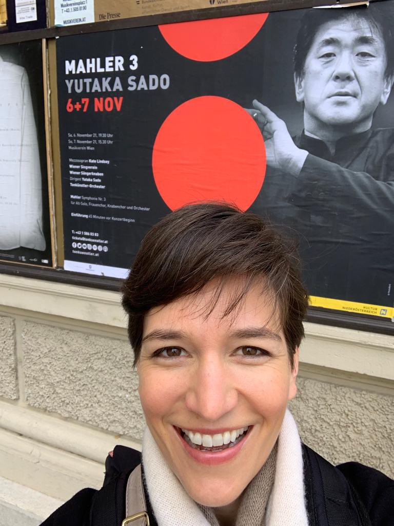 I just finished my first rehearsal with @Tonkuenstler and Maestro Yutaka Sado, and I’m getting very excited for these weekend’s concerts of Mahler 3! What a joy it is to also be back in the magical @Musikverein . Hope to see you there!