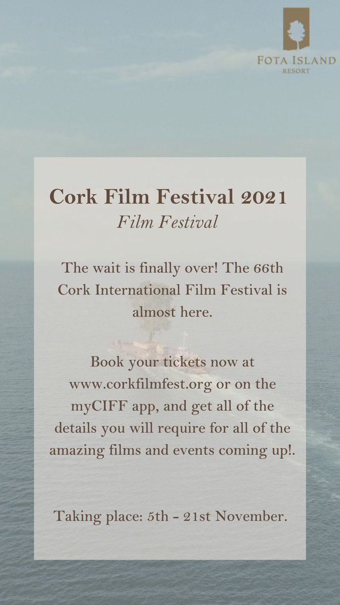 FotaIsland's tweet photo. This week's #ConciergeTips 🎩
@CorkFilmFest @ConciergeCJohn #FotaIslandResort https://t.co/AFeeJYw6t3
