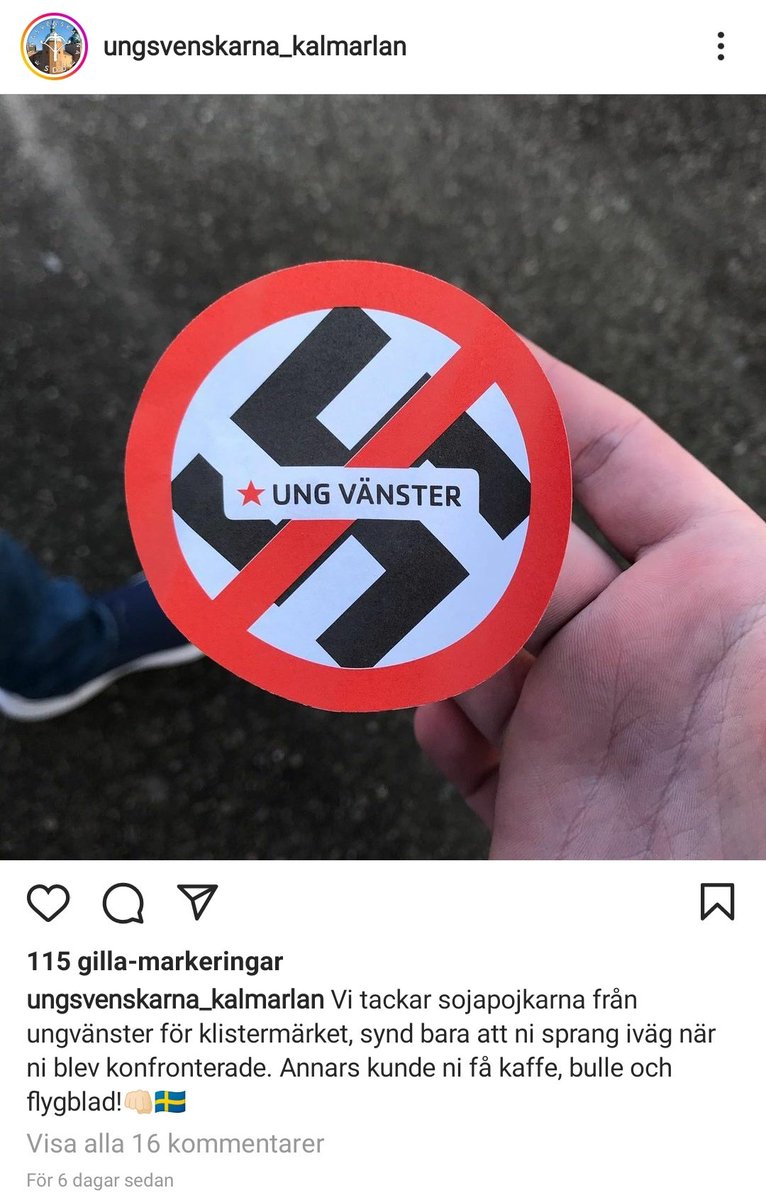 tsarenskurir's tweet photo. "annars kunde ni få kaffe, bulle och flygblad! 👊🇸🇪" https://t.co/o5Pu0mMaji