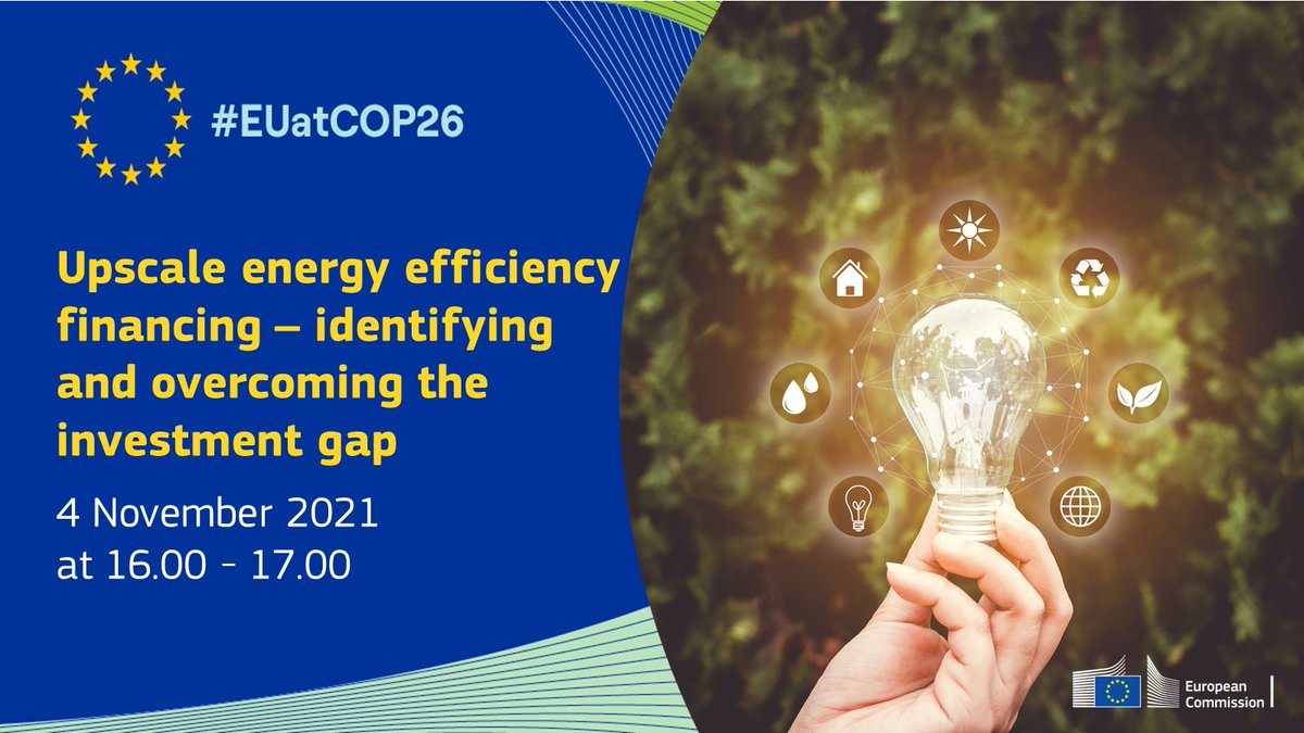 GNE Finance (@gnefinance) on Twitter photo Did you know upscaling #energyefficiency financing can help overcome the investment gap?
Join <a href="/GNEFinance/">GNE Finance</a> tomorrow @#EUatCOP26 side event featuring other key experts.
Register for the discussion: Nov 4th @ 16.00-17.00 (GMT) cop26eusideevents.eu/register
#EEFIG #EUGreenDeal #COP26 Did you know upscaling #energyefficiency financing can help overcome the investment gap?
Join <a href="/GNEFinance/">GNE Finance</a> tomorrow @#EUatCOP26 side event featuring other key experts.
Register for the discussion: Nov 4th @ 16.00-17.00 (GMT) cop26eusideevents.eu/register
#EEFIG #EUGreenDeal #COP26