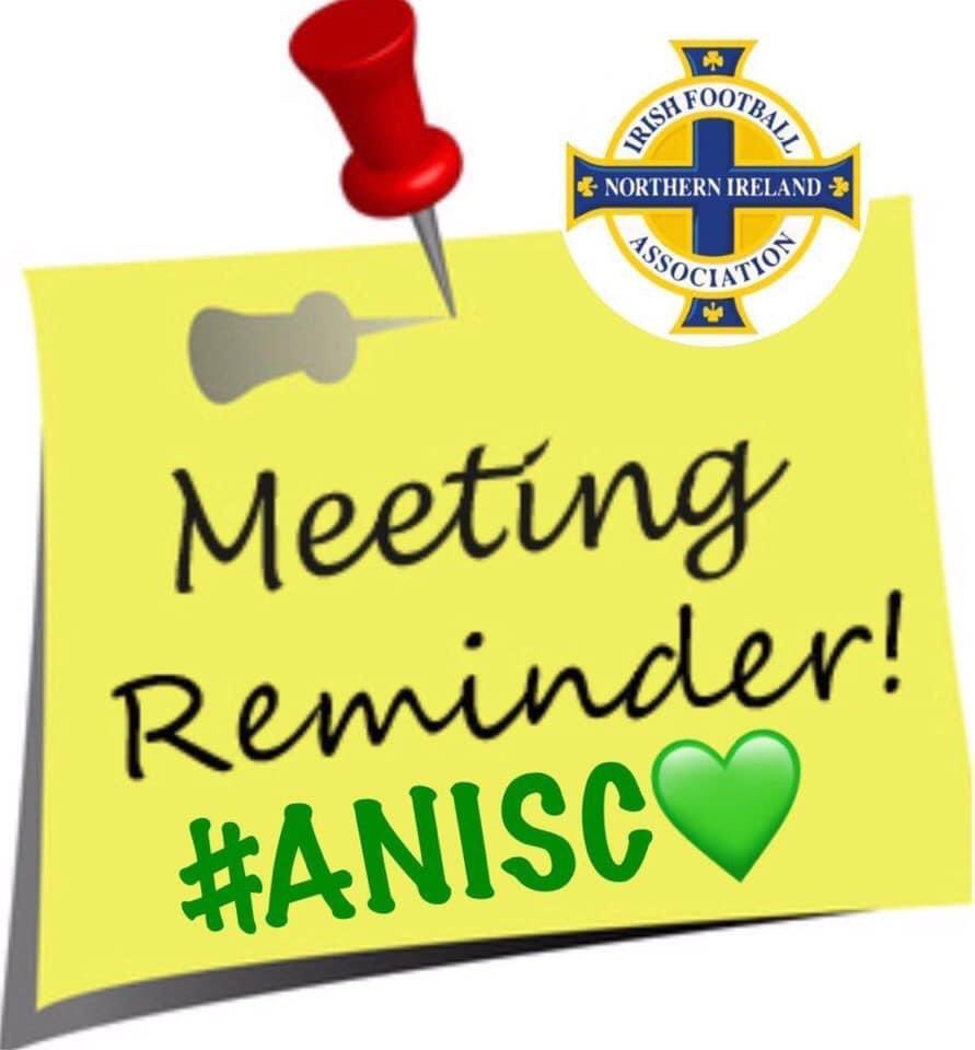 ANISC123's tweet photo. Our Next Club meeting will take place on Tuesday the 9th  @1930 in the Top Of The Town we hope to get a good turnout of members #ANISC💚 https://t.co/0gdAx8N0ad