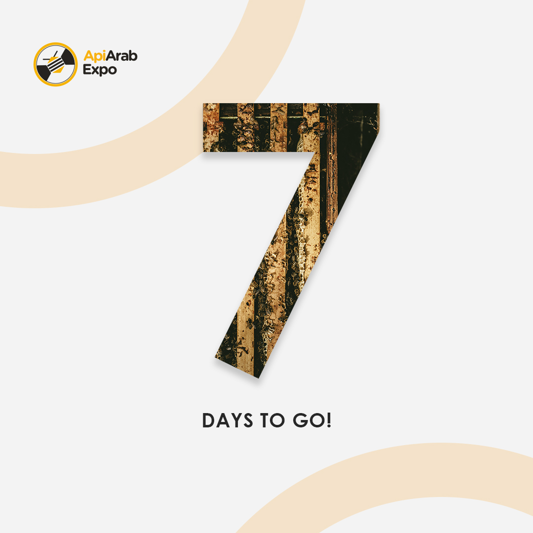 ApiArabExpo's tweet photo. If you haven’t yet registered, now is your chance with only 1 week remaining until the #APIArab #Expo.
إذا لم تكن قد سجلت بعد، فهذه هي فرصتك، تبقى أسبوع واحد فقط حتى انطلاق معرض #APIArabExpo.
https://t.co/eRyEEHn4iK
#HoneyProducers #Beekeepers #AbuDhabi #ADNEC #MENA #Honey https://t.co/whZbh8wray