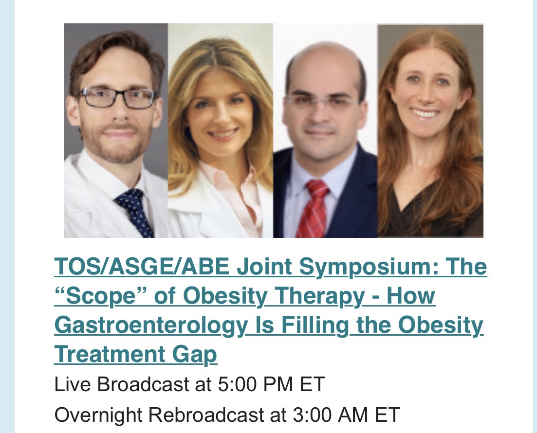 A real honor to participate in ⁦<a href="/ObesitySociety/">The Obesity Society</a>⁩ #OW2021 
I was still a trainee when I attended  #OW2013, the first combined ⁦<a href="/ObesitySociety/">The Obesity Society</a>⁩ /⁦<a href="/ASMBS/">ASMBS</a>⁩ meeting. Have made an effort to go to most since then. Always learn so much !!