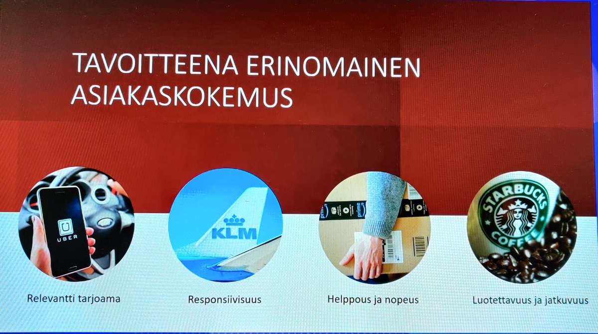 JaakkoRi's tweet photo. Digiajan asiakaskokemus: relevantti tarjoama, responsiivisuus, helppous ja nopeus, luotettavuus ja jatkuvuus #BelindaGerdt #aklsummit https://t.co/KZWdiNJo17
