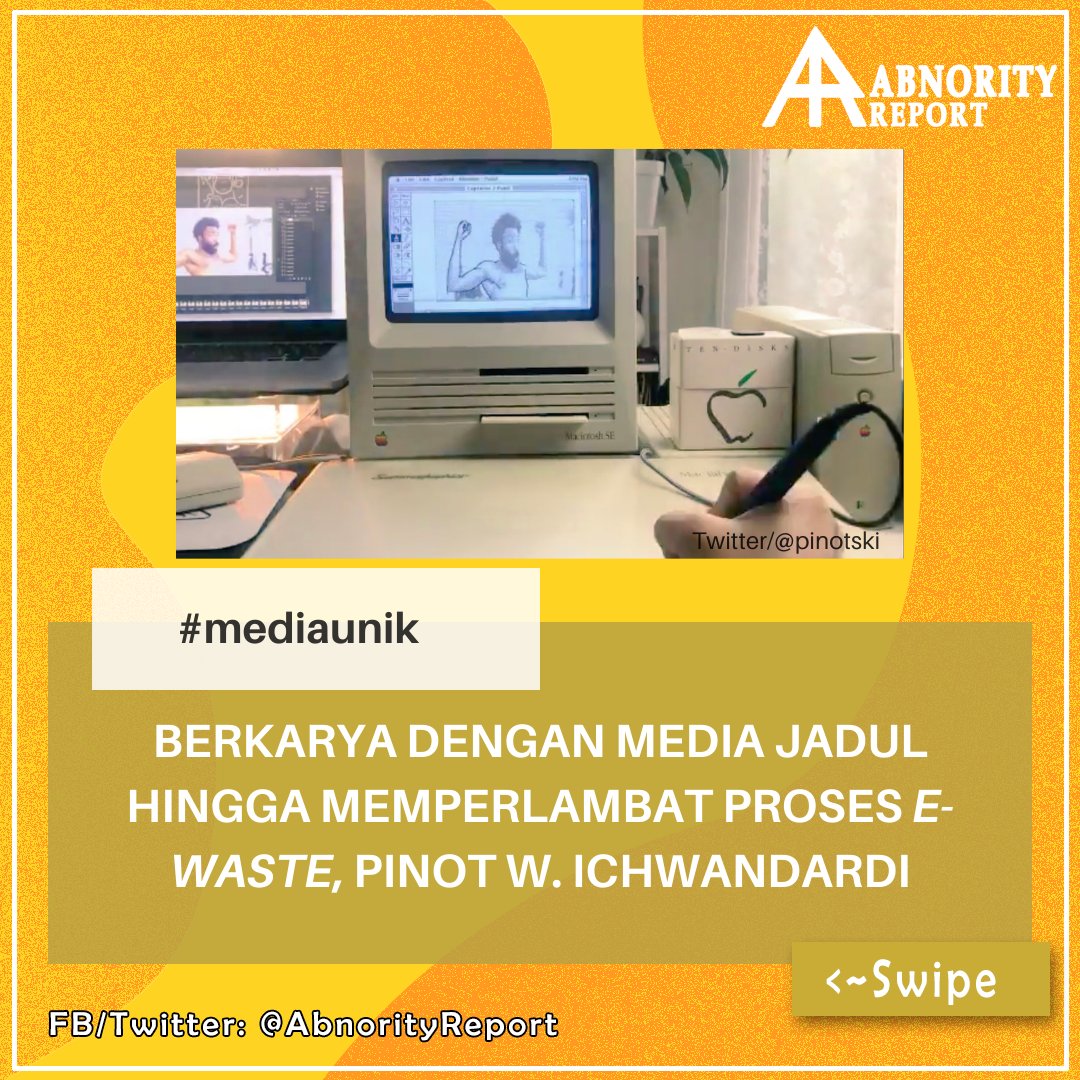abnorityreport's tweet photo. Seniman lokal Indonesia, Pinot W. Ichwandardi (@pinotski) membuat karya-karya pixel retro dengan media yang jarang terpakai karena sudah jadul atau ketinggalan jaman. https://t.co/GoWLzYiSNG