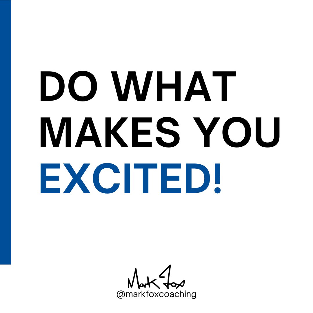 markfoxcoaching's tweet photo. Doing something you all caps 𝗟𝗢𝗩𝗘 is so important! 💯 You need to wake up with genuine excitement to start the day. My question to you is... Do you love what you do right now? I'm curious, let me know in the comments below! Have a great day! 😊 #dowhatyoulove #lovewhatyoudo https://t.co/GoljLBUIaw