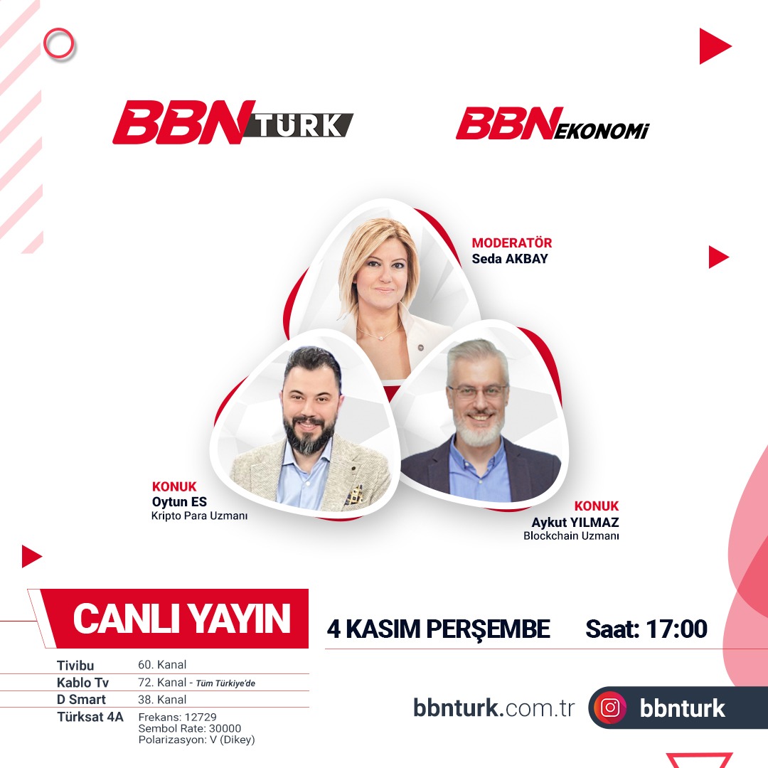 0xAykut's tweet photo. Today I will join BBN Turk TV between 17:00 - 18:00 GMT+3 to talk about metaverses and their relation to cryptocurrencies.

https://t.co/iUDYnPFmuf

#cryptocurrency #crypto #blockchain #risingcoin https://t.co/6NN9CdCctt