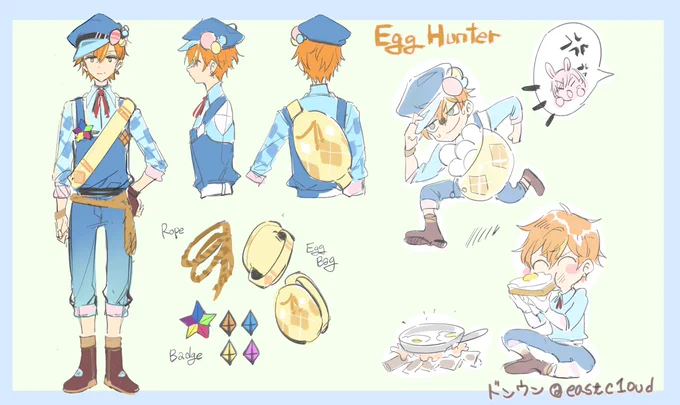 #プロセカ衣装デザイン #イースター 男性用 Egg Hunter 