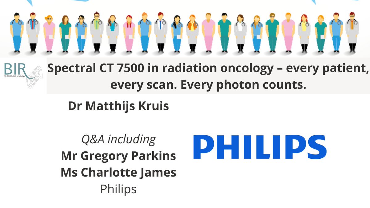 Hear from @philipshealthuk on 'Spectral CT 7500 in #radiation #oncology – every patient, every scan. Every #photon counts' and join for a Q&A! #imaging #radiology #BIRAC21