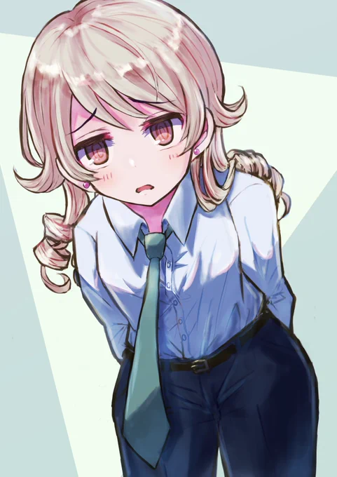 突然描きたくなったスーツもりくぼ
#森久保乃々 