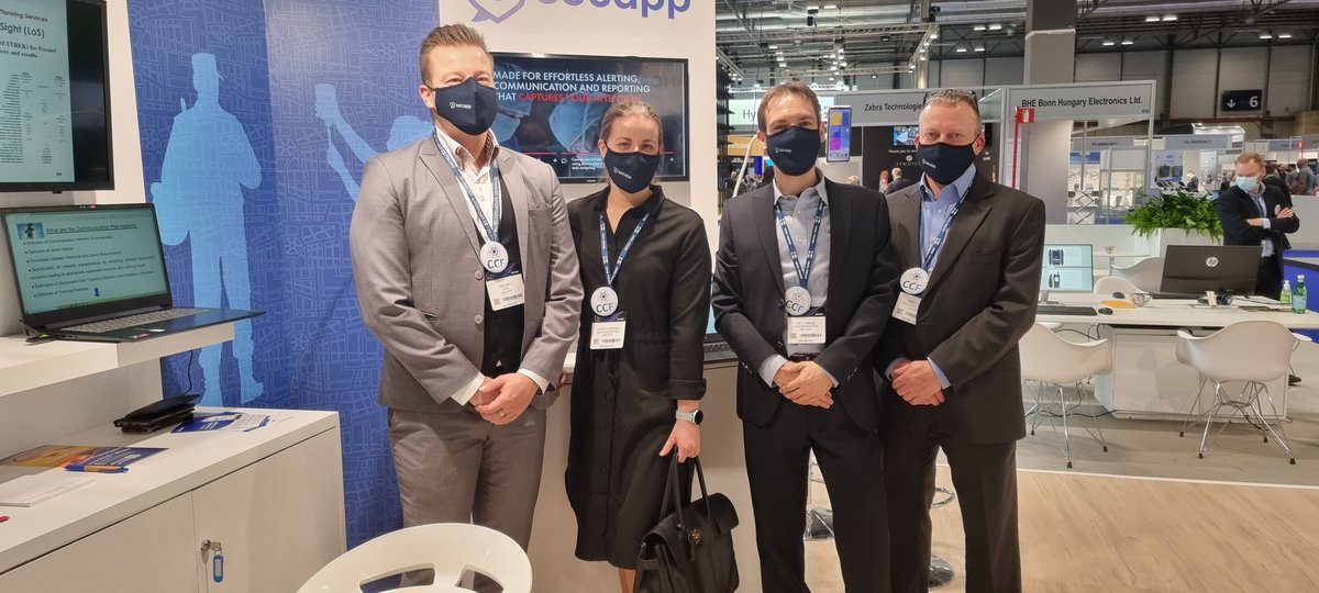 Greetings from the Critical Communications World 2021 event!🌎

Welcome to meet and chat with Kari Aho, Laura Leppänen, Nils Nyberg, and Timo Harju. You will find us from booth B200.

#CCW2021 <a href="/CritCommsSeries/">TCCA Critical Communications World</a>