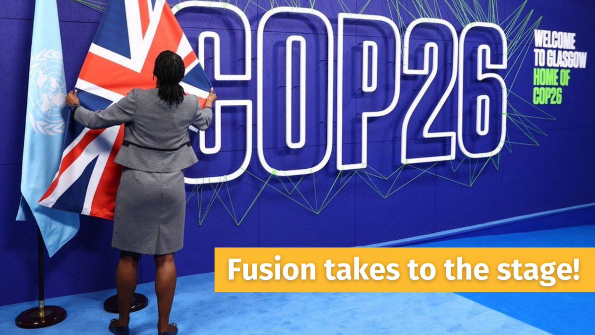 iterorg's tweet photo. Fusion at @COP26. Don't miss it! Today, at 14.00 GMT, 15.00 CET, #ITER will present the leading #fusionenergy projects at the #COP26 Action Hub. Another great milestone for fusion on its way to becoming part of our future energy mix. #TogetherForOurPlanet #ClimateAction @iaeaorg https://t.co/CZtExXLsTH