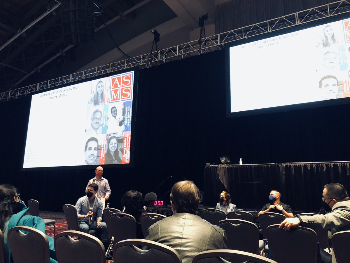 MargotDeSpiege's tweet photo. Yesterday’s evening interesting perspectives and opinions on pitfalls the ambient MS community is experiencing. Representing @ljvhaeck’s lab #LCA  Thanks again for this opportunity! @asmsnews #ASMS2021 @FWOVlaanderen 
Hosted by @tutogomez1 and @the_ion_doctor https://t.co/ClD4dpxjIe
