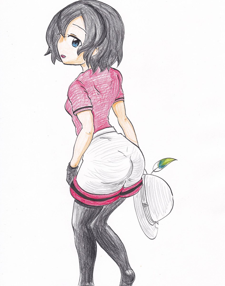 お尻はあんまり描いてないですな。
#いいおしりの日 