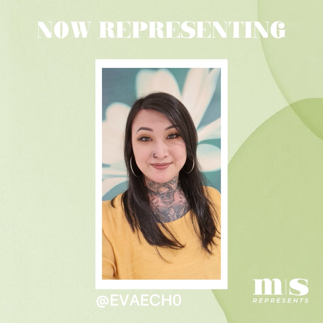 NOW REPRESENTING The incredible @evaech0 🐼

Eva is a trans activist &amp; is based in Birmingham ❤️

For enquiries please email info@msrepresents.com 📧