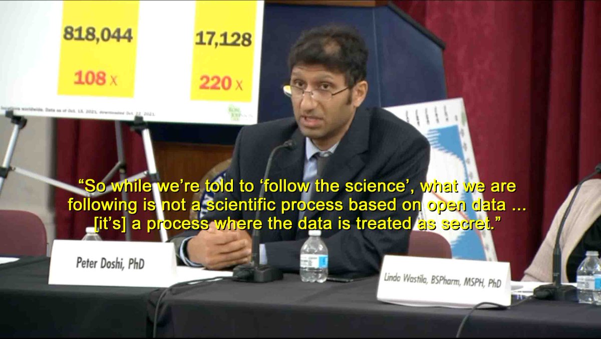 Hear it from no less than the Associate Editor of the British Medical Journal, Dr Peter Doshi.  There's no science supporting the mass roll-out of the Covid 'vaccines' &amp; vaccine mandates for the simple &amp; shocking reason that there is no available data.
open.lbry.com/@shortXXvids:e…