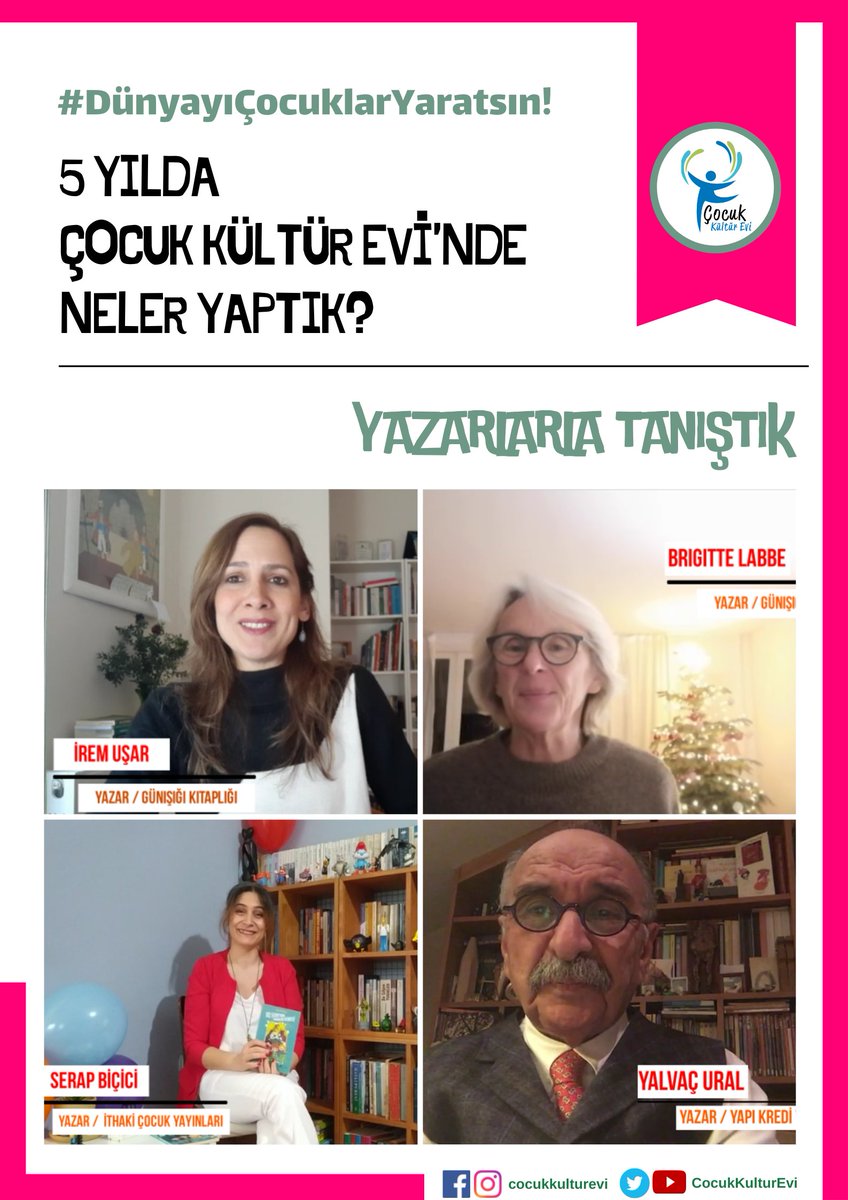 CocukKulturEvi's tweet photo. @ckalebelediye @SozebesiOzel #GoncaMineÇelik #PelinGüneş #FüsunÇetinel @glsvnkrl @KarinKarakasli #ÖmerAçık #HacerKılcıoğlu @ahmetbke17 #EsraAlkan #YalvaçUral #SerapBiçici #BrigitteLabbe @Mine_Soysal @iremusar @derasli #FatihErdogan #GökçeAteşAytuğ https://t.co/N5nD1RsPj5
