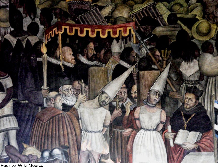 Neronaxo's tweet photo. #Hilo 🧵🗞️Por cerca de 200 años, la Iglesia Católica aplicó su poder bajo el argumento de santificar la vida y combatir al Diablo. Lo hizo bajo la jurisdicción de la Santa Inquisición, que hace 450 años se instauró en la Nueva España y acá recordamos su terrible historia. https://t.co/8xRjutHlDh