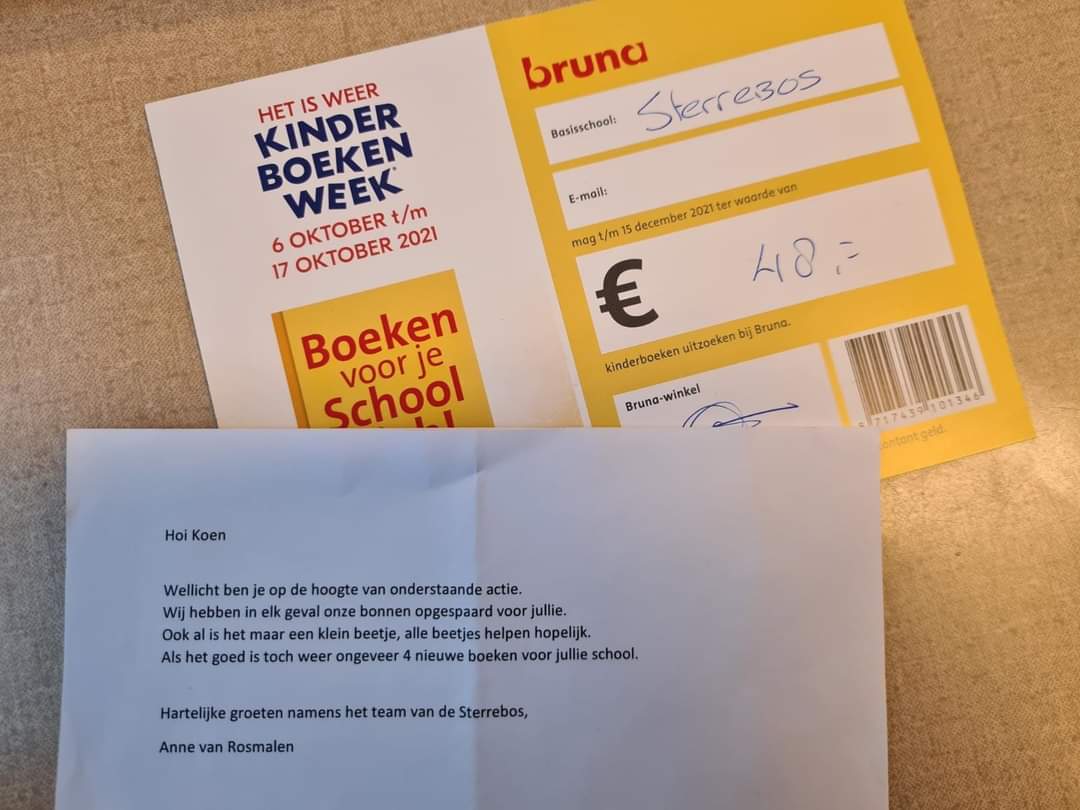 Kijk nou eens! Wat ontzettend lief van onze collega's van <a href="/BSSterrebos/">Kindcentrum Sterrebos</a> als aanvulling op onze schoolbieb!
Super bedankt voor jullie gulle cadeau  ❤️ @SAAMscholen