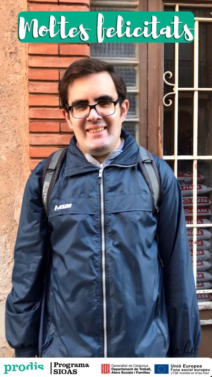 prodisterrassa's tweet photo. ➡️ NOVA INSERCIÓ!
Continuem la setmana amb grans notícies!
Avui en Tomàs ha començat a treballar com a peó de construcció a La DOVELLA SC, gràcies al #ProgramaSIOAS.
Moltes felicitats Tomàs! https://t.co/Tra1hy5fx3