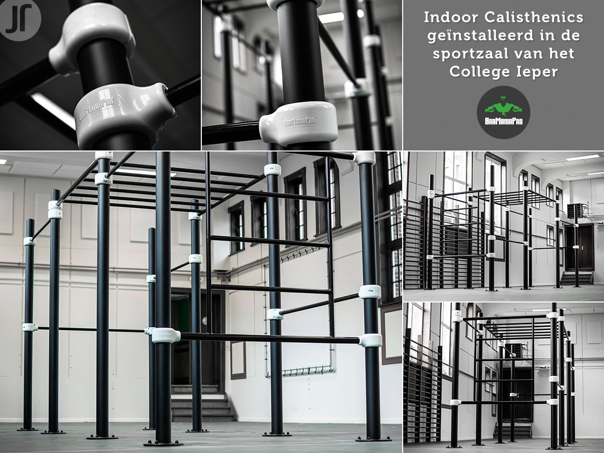 JanssenFritsen's tweet photo. In Ieper hebben we afgelopen zomer in de sportzaal van het College Ieper een Indoor #Calisthenics Rig Pro geïnstalleerd. Het betreft de eerste #BarManiaPro installatie in #België. Meer info, wij adviseren u graag. NL: https://t.co/SPlxaeaES9 of BE: https://t.co/BeSc4vAlzw https://t.co/YsP4gwX08y