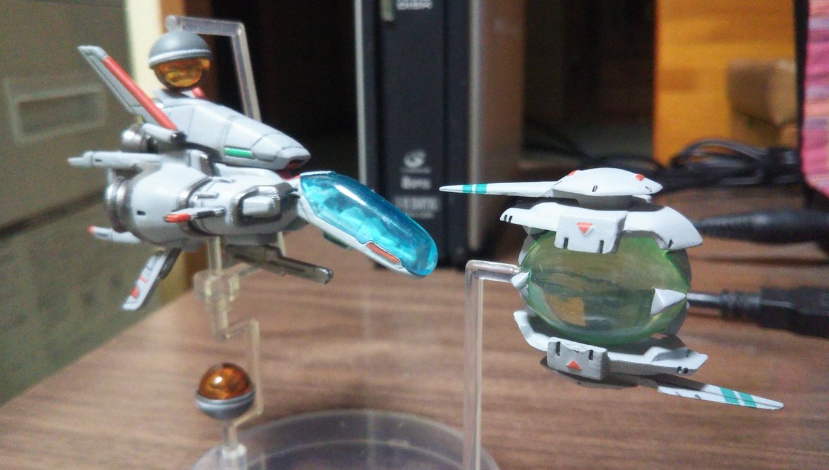 TipoF120Av8DOHC's tweet image. #おもちゃ撮影会

テーマ「最近GETしたおもちゃ」

シューティングゲームヒストリカの、レジェンドシルバーホーク・バーストと、R9-スラッシュゼロ

長い間欲しかった機体を、ようやく手に入れる事ができました。

#ダライアス
#R_TYPE